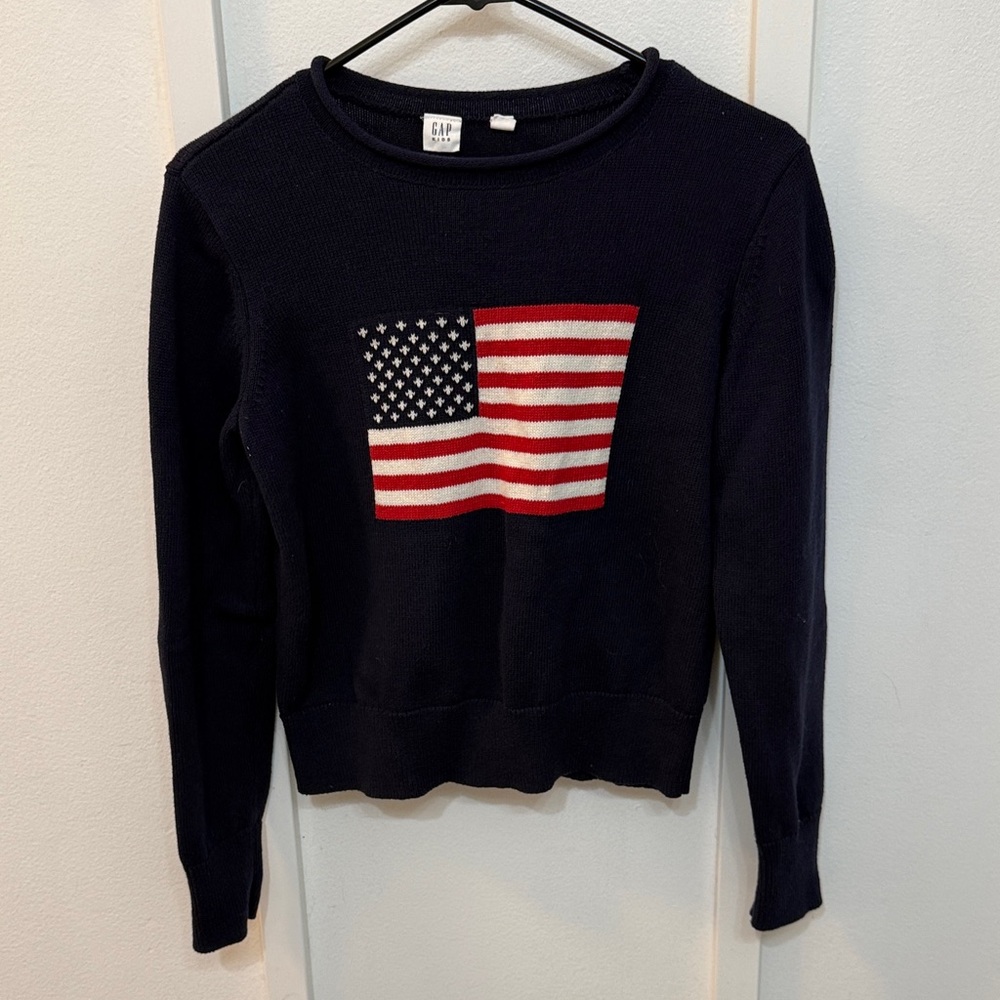 GAP Kids Navy Sweater with Flag Motif